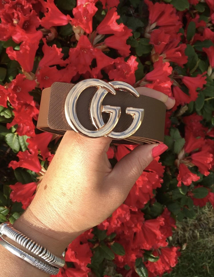 Brown GG Gold  Belt